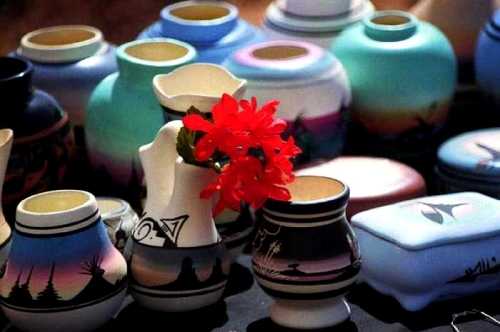 ナバホ工芸品 モニュメントヴァレー