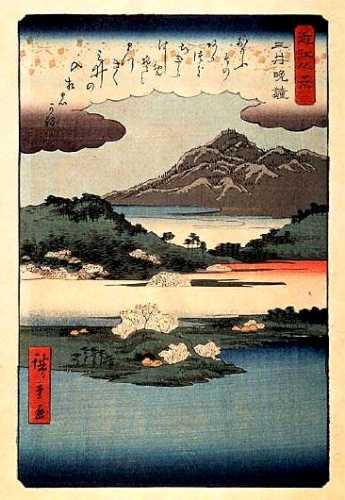 近江八景- 三井の晩鐘