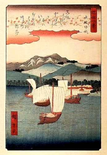 近江八景－ 矢橋の帰帆