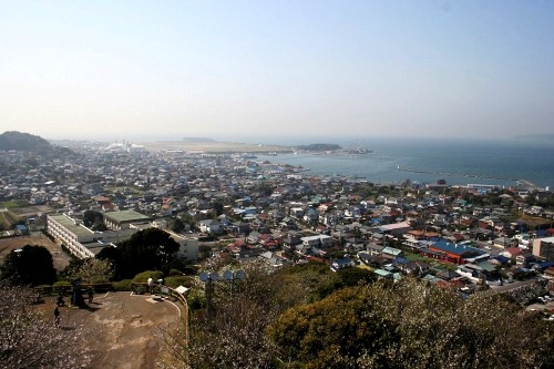館山城跡から市内眺望 館山市 千葉県