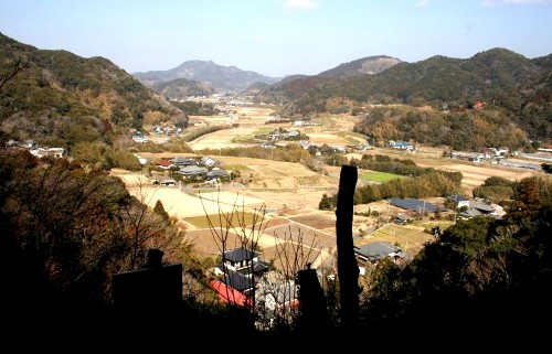 滝田城址展望台（北側眺望） 上滝田 南房総市 千葉県