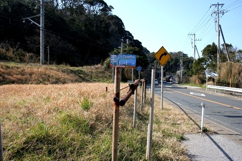 洞口峠旧道（旧房総往還）入口付近 荻生 富津市 千葉県