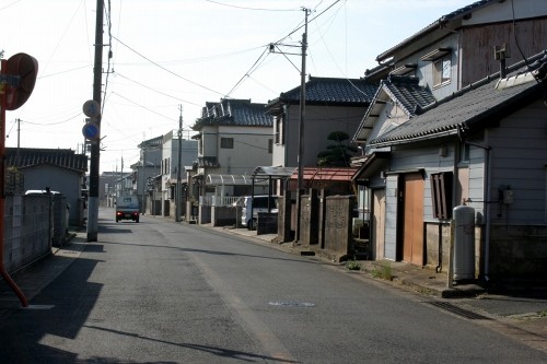 旧道 家並み 本城2丁目 銚子市 千葉県