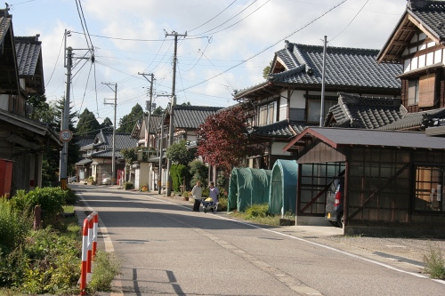 町並み 猿沢 村上市 新潟県