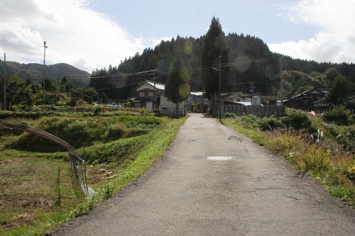 旧出羽街道 大毎 村上市 新潟県
