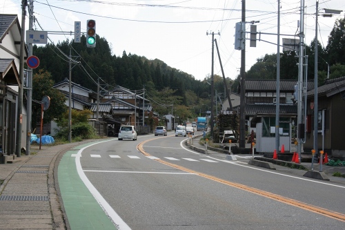 町並み 葡萄 村上市 新潟県