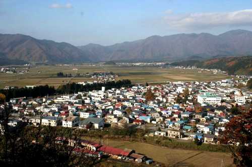 最上町眺望 本城 最上町 最上郡 山形県