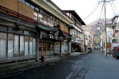 瀬見温泉街 大堀 最上町 最上郡 山形県