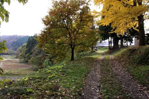 出羽街道古道（野集落） 長沢 舟形町 最上郡 山形県