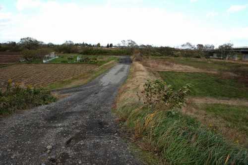 旧道跡 鳴瀬川手前 木伏 加美町 加美郡 宮城県