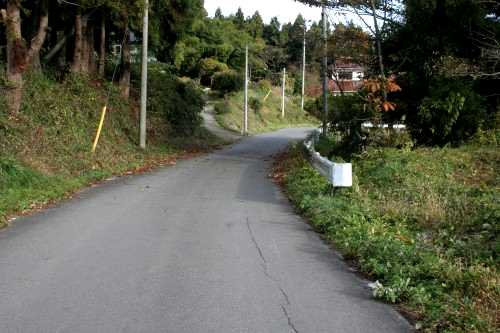 旧出羽街道中山越 細峰/下野目南原 岩出山 大崎市 宮城県