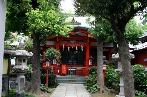 大島稲荷神社 丸八橋北東袂 江東区大島５丁目９３番地