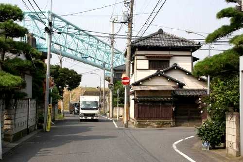 旧成田道・江戸川水管橋 妙典２丁目 市川市 千葉県