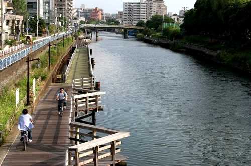 横十間川 本村橋より南方面 江東区住吉２丁目