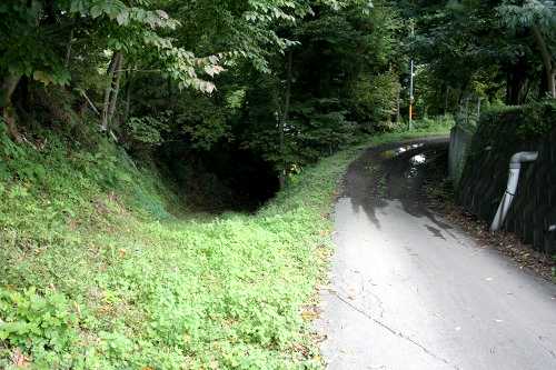 旧道（左）仁左平 清水向 二戸市 岩手県
