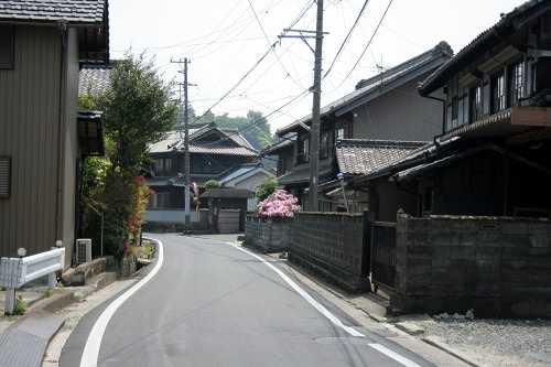 家並み 旧八風街道 山城町 四日市市 三重県