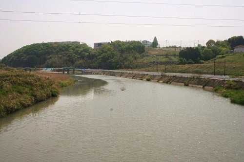 朝明川 山城町 四日市市 三重県