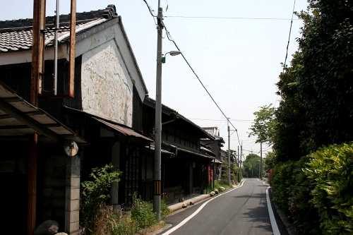 家並み 旧八風街道 平津町 四日市市 三重県