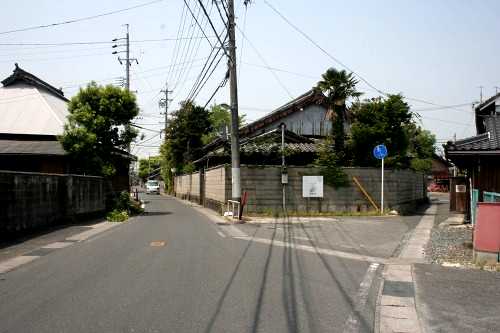 多度道(右)分岐点 山分町 四日市市 三重県