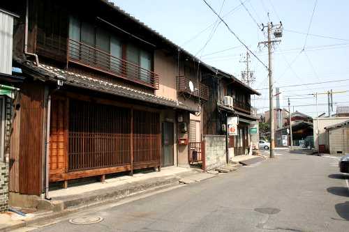 家並み 旧八風街道 松原町 四日市市 三重県