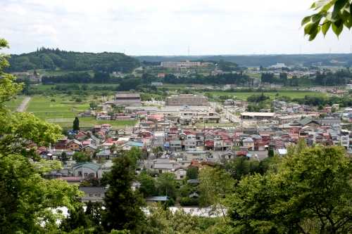 鶴丸城跡より岩ヶ崎展望 裏山 岩ヶ崎 栗駒 栗原市 宮城県