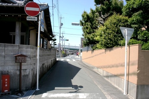 本坂通（姫街道）安間起点 安新町 浜松市東区 静岡県