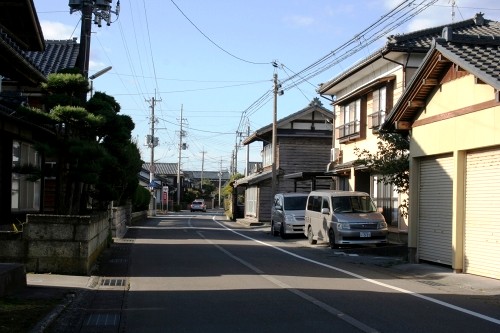 乙集落町並み（奥の細道） 乙 胎内市 新潟県