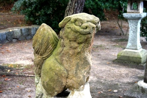 古代狛犬（荒川神社） 桃崎浜 胎内市 新潟県