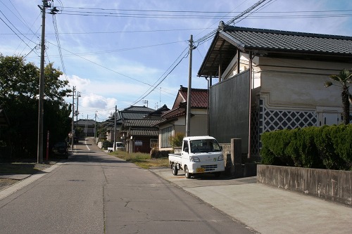 旧村松浜宿町並み 村松浜 胎内市 新潟県