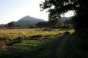 旧北国街道・弥彦山遠望 平沢 西蒲区 新潟市 新潟県