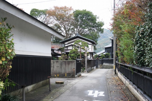 安善小路（黒塀通り） 寺町 村上市 新潟県