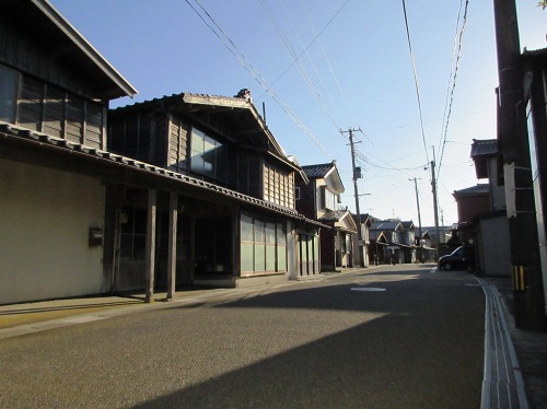 妻入り街並み 出雲崎町尼瀬 三島郡 新潟県