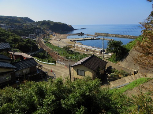 笠島漁港・信越本線 笠島 柏崎市 新潟県