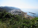 町並み遠望 米山町 柏崎市 新潟県
