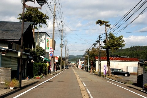 町並み 花咲 清川 東田川郡 山形県