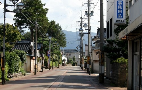 町並み 狩川 庄内町 東田川郡 山形県