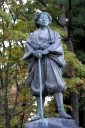 北館大学助利長像 楯山 狩川 庄内町 東田川郡 山形県
