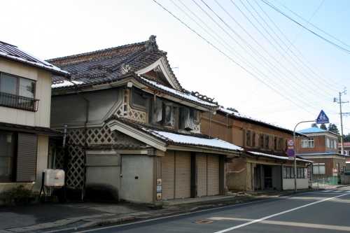 旧涌津宿 家並み 涌津 花泉町 一関市