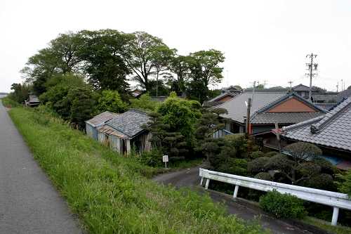渡し場跡付近 嬉野川原木造町 松阪市 三重県