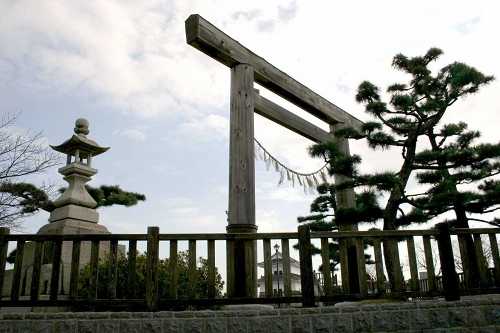 伊勢神宮一の鳥居 七里の渡跡 船馬町 桑名市 三重県