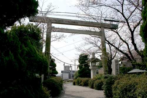 伊勢神宮 二の鳥居 日永追分 追分１/２丁目 四日市市 三重県