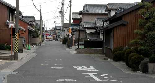 ノコギリ状家並 東江島町 鈴鹿市 三重県