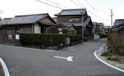 巡礼道追分 河芸町東千里 津市 三重県