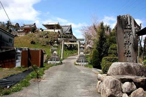 上野神社入口 河芸町上野 津市 三重県