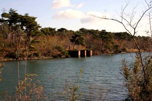 野蒜築港跡 新鳴瀬川架橋橋台 浜市 東松島市