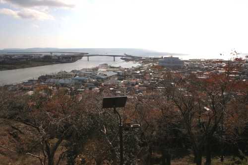 日和山より旧北上川河口 石巻市