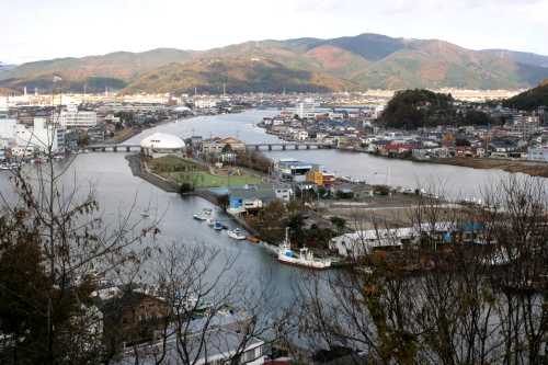 日和山より旧北上川中瀬 石巻市