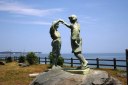 通りゃんせの像 磯原海岸 磯原 北茨城市