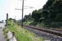 塩釜神社（国道６号-鳥居-常磐線-神社） 中郷町足洗 北茨城市