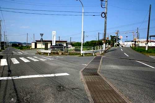 右:国道6号に合流 中郷町足洗 北茨城市